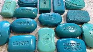 Painted soap Хруст крашенного мыла АСМР💙💚