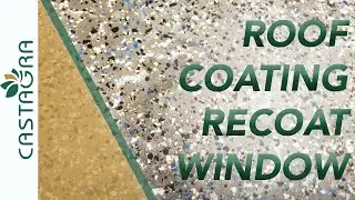 Roof Coating for Flat Roofs (Amazing Recoat Window - Lifetime Repairability)