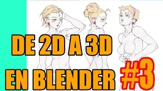 como hacer #chica estilo #anime en #blender 2024 #parte #3 (Asahi Serizawa) en español(Re topología)