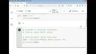 Convert ascii to char python