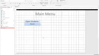 Making a Main Menu and opening forms in Access