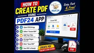 How to Create a PDF File Easily    PDF24 Creator  Best Free PDF Maker App 