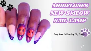 TRYING MODELONES NEW ALMOND SOFT GEL NAIL TIPS & SMEOW GOOSENECK NAIL LAMP |
