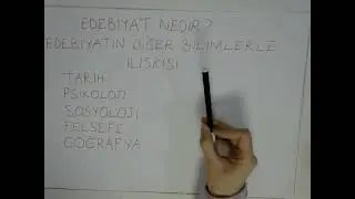 AYT Edebiyat-Edebiyatın Diğer Bilimlerle İlişkisi