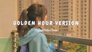 Golden Hour Filter Preset || CapCut Filter Preset