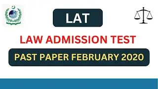 LAT Past Paper February 2020 | HEC Law Admission Test Preparation 2023