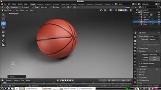 Create a basketball in Blender. 3D modeling tutorial
