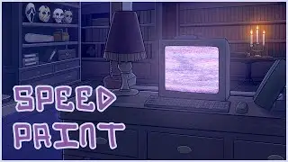 Speedpaint - Catakemie Stream Background [Commission]