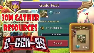 lords mobile guild fest task 30m gather resources