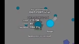 Diep.io  - Ranger 200K Highscore