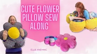 Sew a Cute Flower Pillow - Ellie and Mac Sew-along