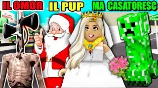 KISS, MARRY, KILL CU SIREN HEAD, CREEPER, MOS CRACIUN IN BROOKHAVEN (ROBLOX)