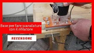 Base per fare scanalature con il rifilatore #tools #faidate #woodworking