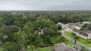 Drone footage post Hurricane Milton Palm Coast FL
