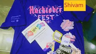 Hacktoberfest 2020 T-shirt Unboxing ||  Powered by- Digital Ocean Intel Dev || HacktoberFest swags