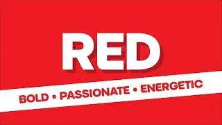 Red: Bold, Passionate & Energetic