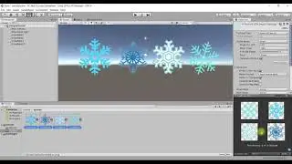 Анимация снежинок в Unity. Часть 1