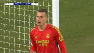 Andriy Lunin spectacular saves against Manchester City