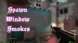 ALL INSTA WINDOW SMOKES ON MIRAGE (128 tick)