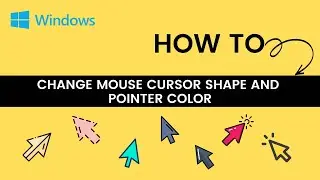 How to Change Mouse Cursor on windows 7/8/10 | How to Change Mouse Pointer 