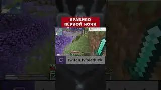 МАЙНКРАФТ ► ПРАВИЛО ПЕРВОЙ НОЧИ