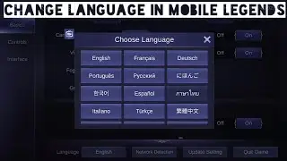 Mobile Legends: Change Language in Mobile Legends