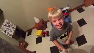 Babies Playing Together with daddy