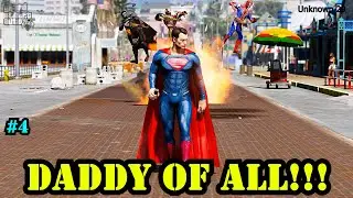 Superman Saves SuperWoman Wife || GTA 5 || Superman  be save Kidnap Wife Kill Zombie Supervillan😱