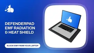 DefenderPad® Laptop Radiation and Heat Shield with Pillow by Defendershield®