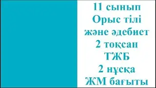 11 сынып Орыс тілі және әдебиеті 2 тоқсан ТЖБ 2 нұсқа ЖМ бағыты