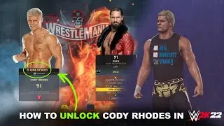 How to Unlock Cody Rhodes in WWE 2K22