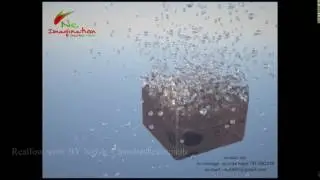 water  drops in realflow by   #‎NitishChandrashekarmath‬  @Nc Imagination