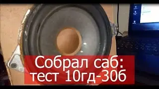 Собрал саб на 10гд-30б (20 ГДН-1-8) | ТЕСТ+ Амфитон A1-01-2 стерео |