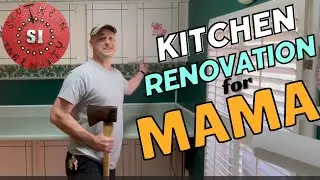 DIY Kitchen Renovation Part 1  Removing Old Cabinets and Installing New Shelves