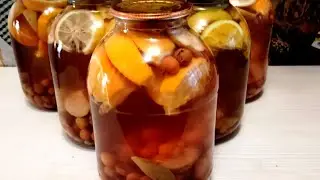 Компот из боярышника с фруктами