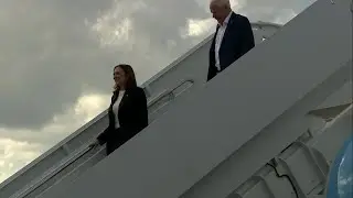 VP Kamala Harris, Gov. Walz arrive in Savannah