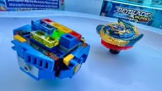 LEGO SAVIOR VALKYRIE vs BRAVE VALTRYEK V6 | Lego Beyblade Battle