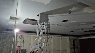 VLOG: Работаю, стеклохолст на потолок. 02,11,24.