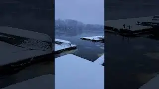 Февральское утро. Набережная Гомеля. 