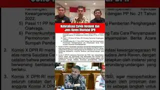 Suasana Tegang Penetapan WNI untuk Calvin Verdonk dan Jens Raven oleh DPR #timnasindonesia