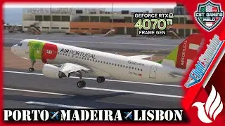 MSFS LIVE | TAP Air Portugal | Fenix A320 CFM | Frame Gen | Porto✈️Madeira✈️Lisbon | 