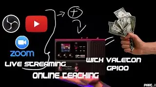 LIVE STREAMMING  DAN NGAJAR ONLINE DGN VALETON GP100 - SETUP OBS - ZOOM - YOUTUBE part 1 /2