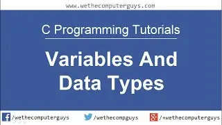 C Programming Language Tutorial-Lect 3 Variables and Data Types