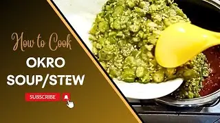 How to cook okro stew/soup with fresh fish the authentic Ghanaian way.