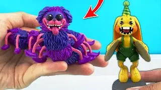 Bunzo Bunny and PJ Pug-A-Pillar - Poppy Playtime 2 with Clay | Clay Kamilla Tutorial