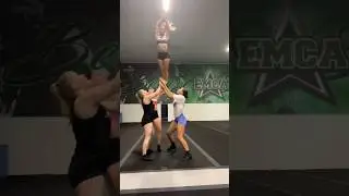 This got a thumbs up from our coach 😅 #stunting #cheerleading