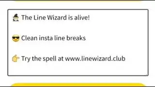 Clean Line Breaks on your Instagram Posts with the Line Wizard