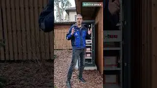 ИБП для ДОМА установили на улице в специальном шкафу! 20кВт, 380В/220В.