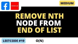 Leetcode 19 -  Remove Nth node From End of List - Linked List - Python