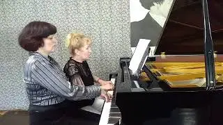 С. Терханов "Ярмарка "/ Фортепианный дуэт Ирина Туркова и Елена Ковалева